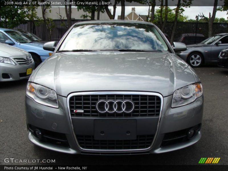 Quartz Grey Metallic / Black 2008 Audi A4 2.0T quattro Sedan