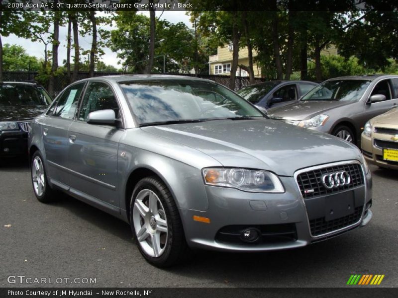 Quartz Grey Metallic / Black 2008 Audi A4 2.0T quattro Sedan