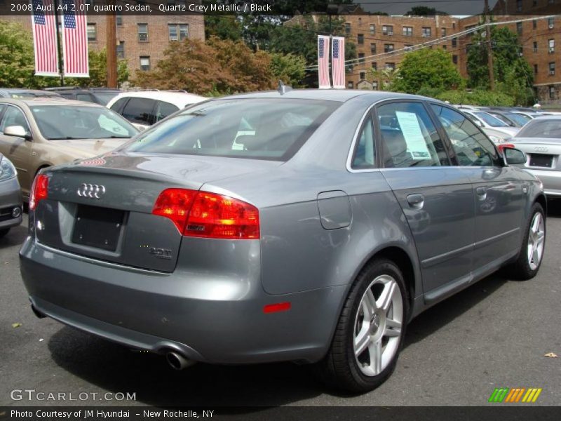 Quartz Grey Metallic / Black 2008 Audi A4 2.0T quattro Sedan