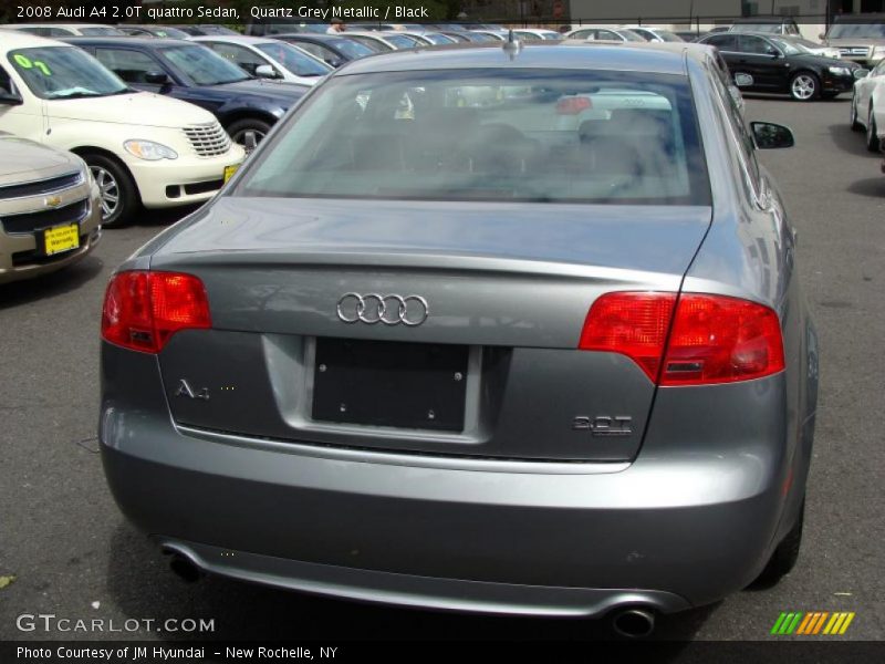 Quartz Grey Metallic / Black 2008 Audi A4 2.0T quattro Sedan