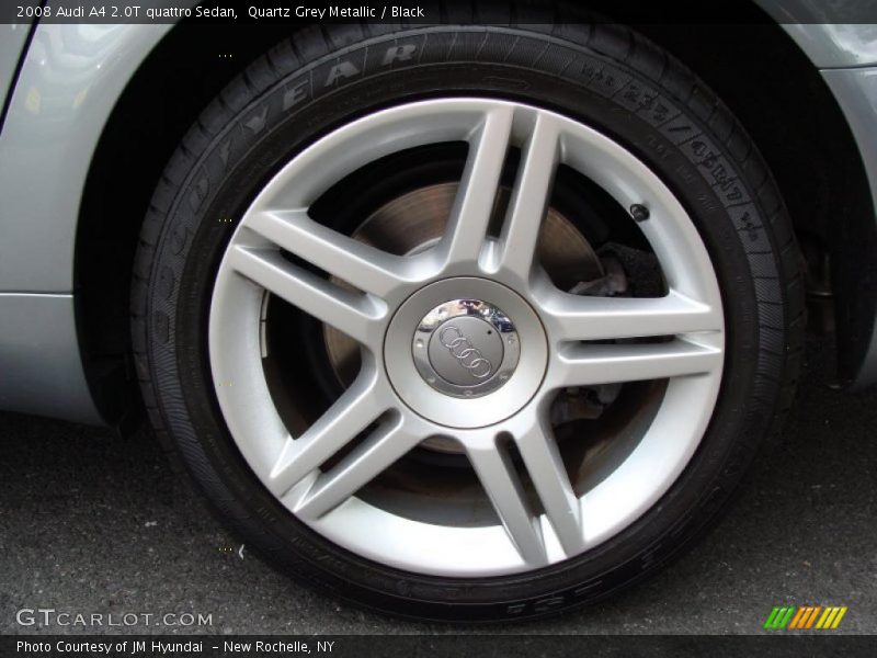 Quartz Grey Metallic / Black 2008 Audi A4 2.0T quattro Sedan