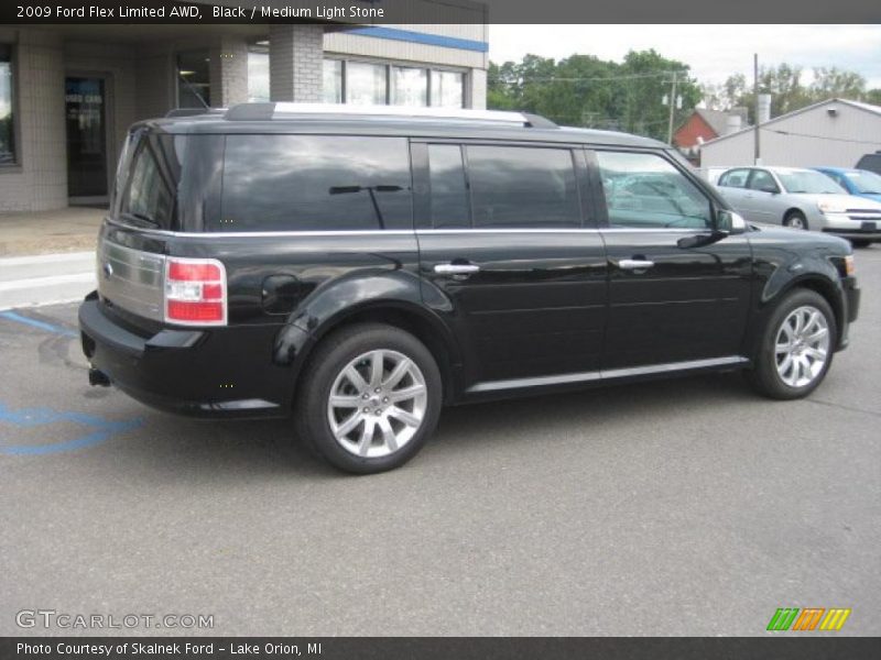 Black / Medium Light Stone 2009 Ford Flex Limited AWD