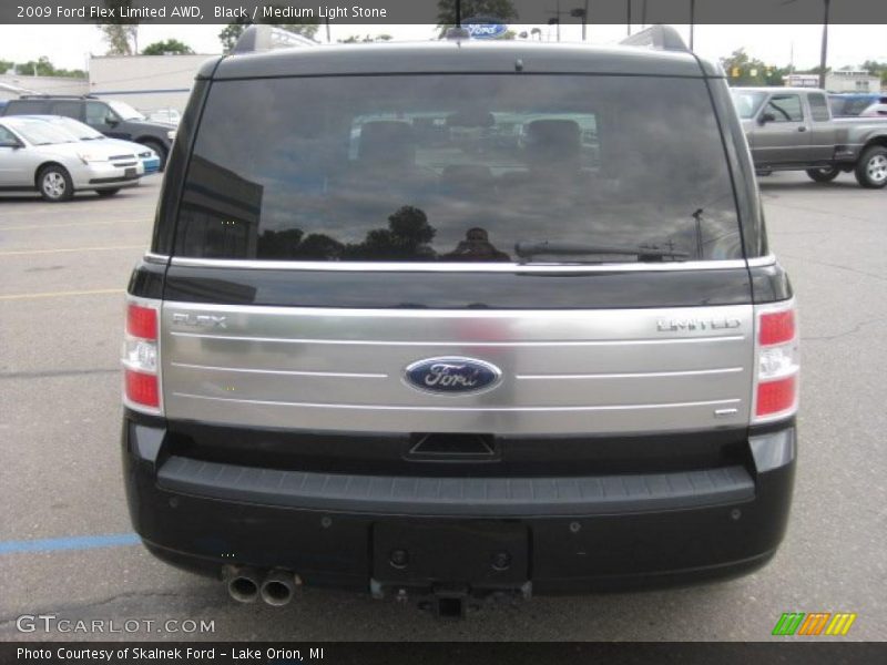 Black / Medium Light Stone 2009 Ford Flex Limited AWD