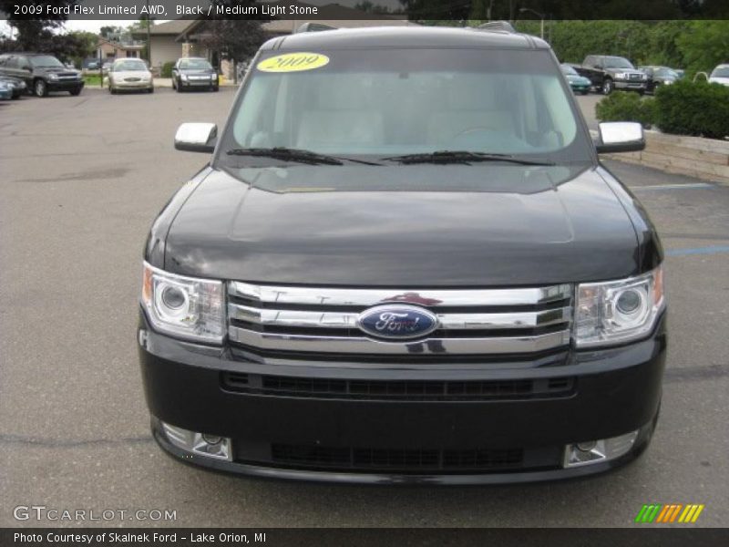 Black / Medium Light Stone 2009 Ford Flex Limited AWD