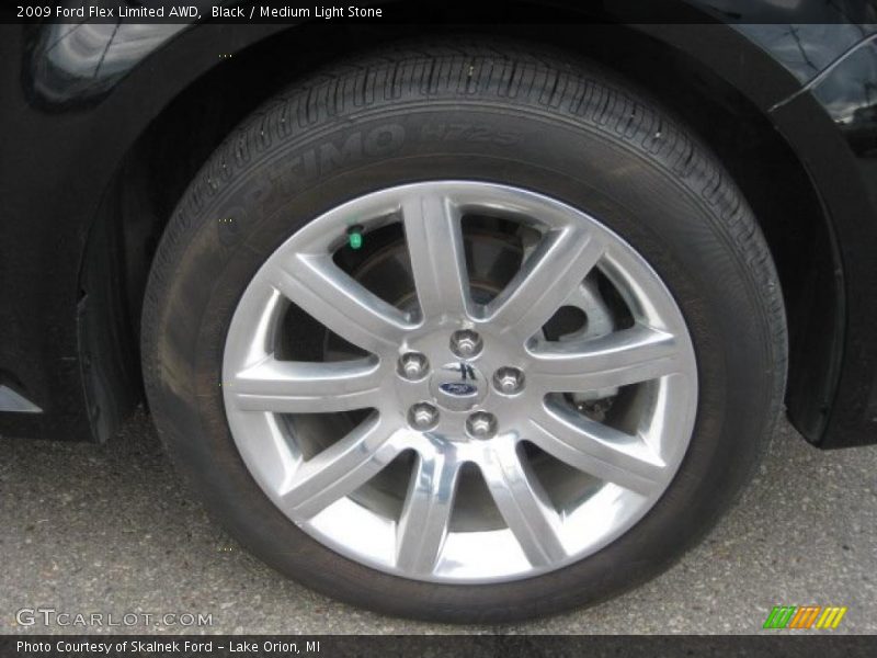 Black / Medium Light Stone 2009 Ford Flex Limited AWD