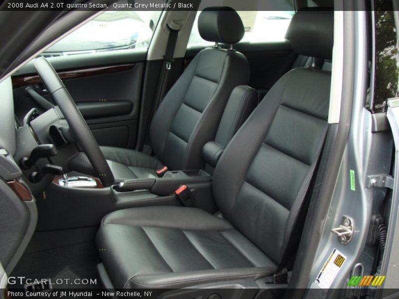 Quartz Grey Metallic / Black 2008 Audi A4 2.0T quattro Sedan