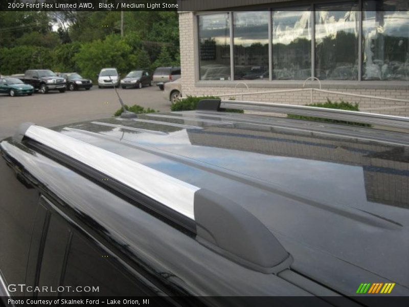 Black / Medium Light Stone 2009 Ford Flex Limited AWD