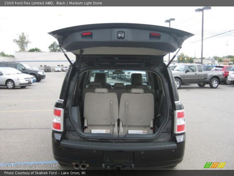 Black / Medium Light Stone 2009 Ford Flex Limited AWD