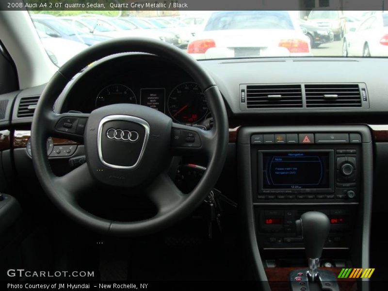 Quartz Grey Metallic / Black 2008 Audi A4 2.0T quattro Sedan