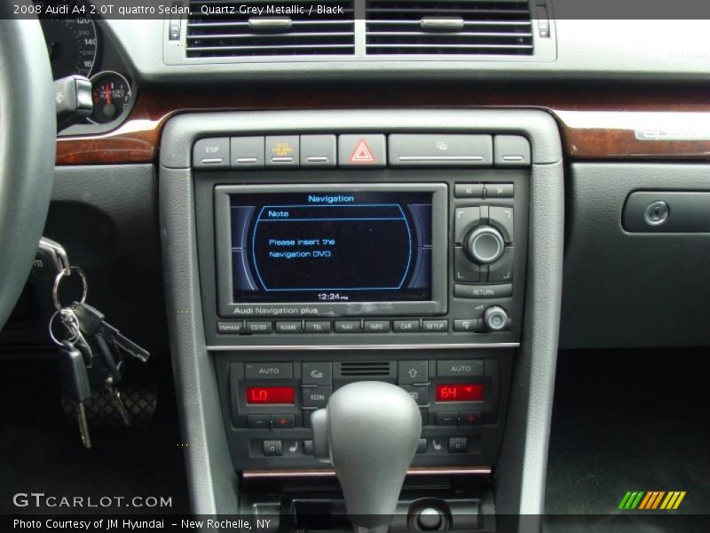 Quartz Grey Metallic / Black 2008 Audi A4 2.0T quattro Sedan