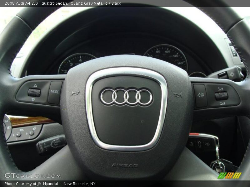 Quartz Grey Metallic / Black 2008 Audi A4 2.0T quattro Sedan