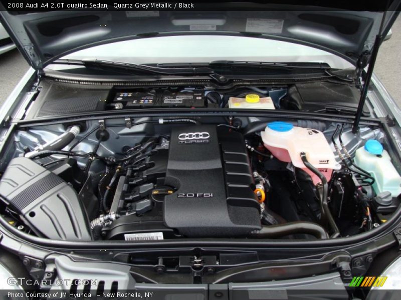 Quartz Grey Metallic / Black 2008 Audi A4 2.0T quattro Sedan