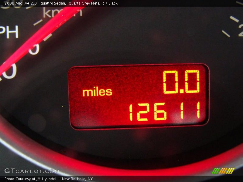 Quartz Grey Metallic / Black 2008 Audi A4 2.0T quattro Sedan