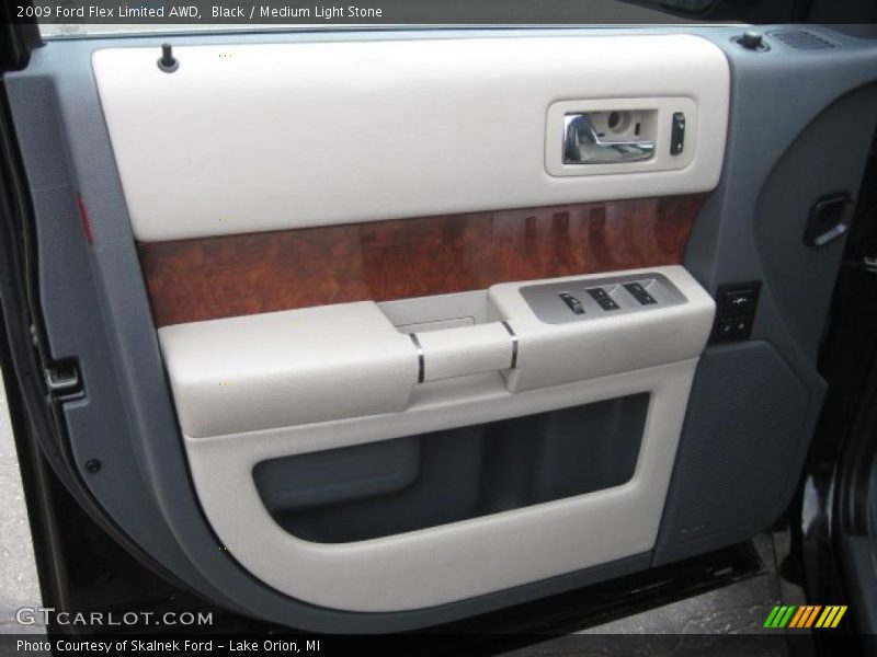 Black / Medium Light Stone 2009 Ford Flex Limited AWD