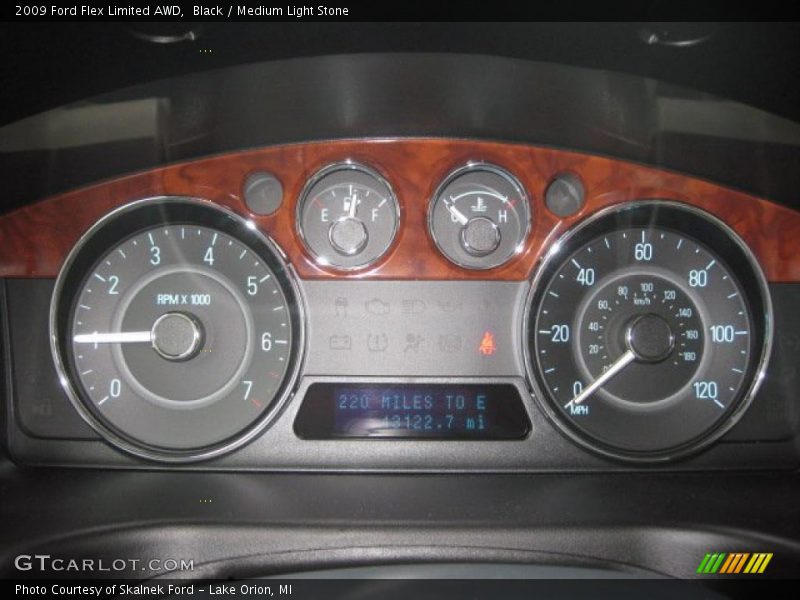 Black / Medium Light Stone 2009 Ford Flex Limited AWD