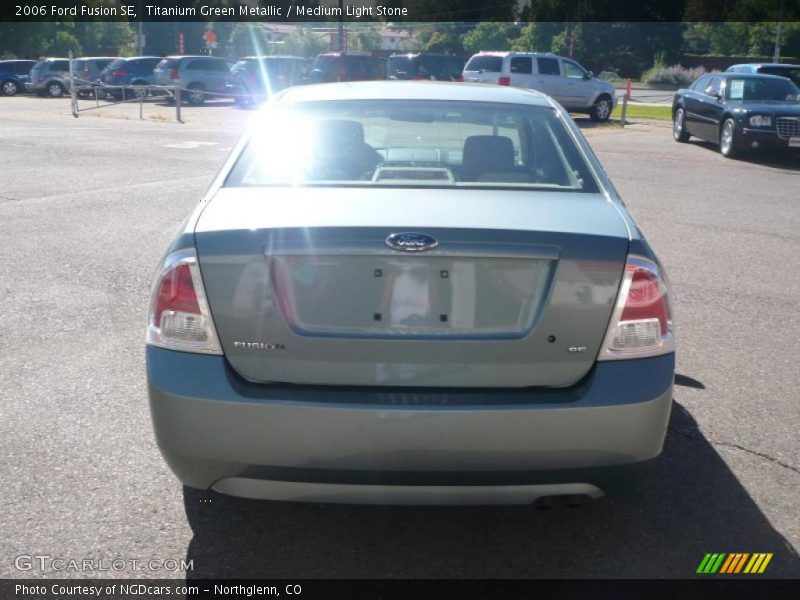 Titanium Green Metallic / Medium Light Stone 2006 Ford Fusion SE