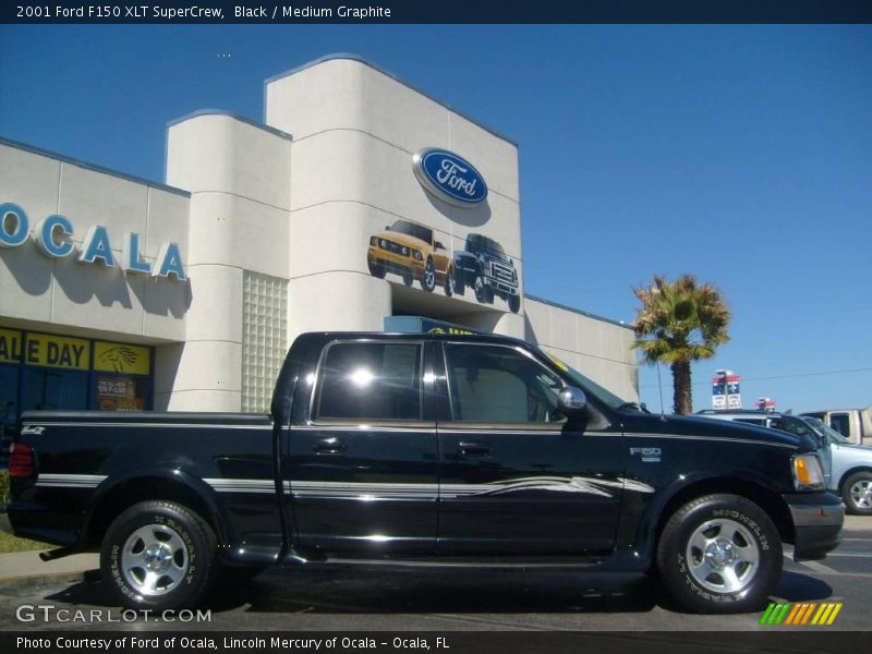 Black / Medium Graphite 2001 Ford F150 XLT SuperCrew