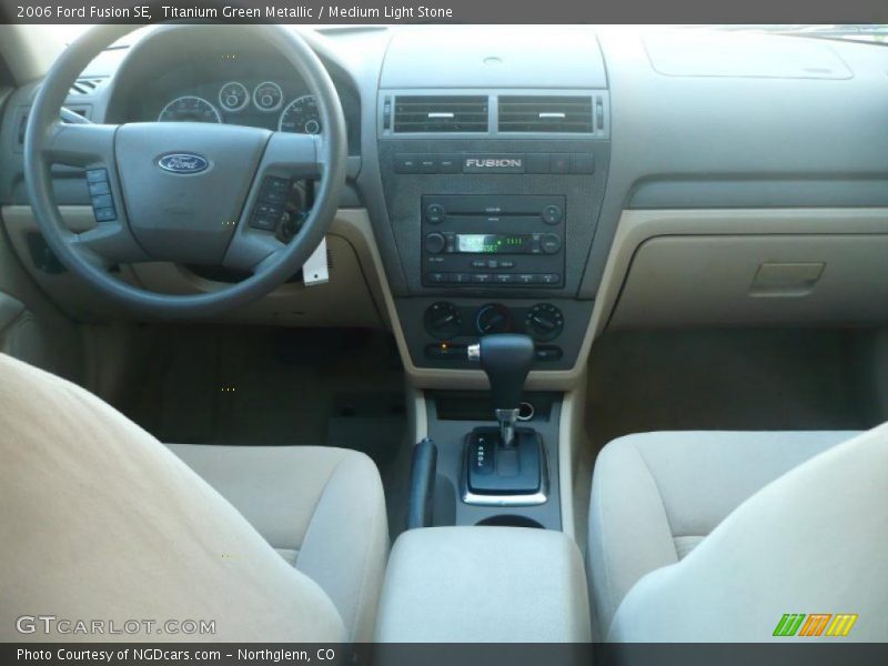 Titanium Green Metallic / Medium Light Stone 2006 Ford Fusion SE