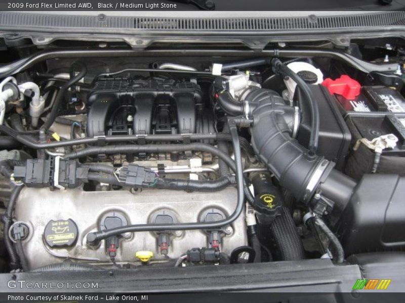 Black / Medium Light Stone 2009 Ford Flex Limited AWD