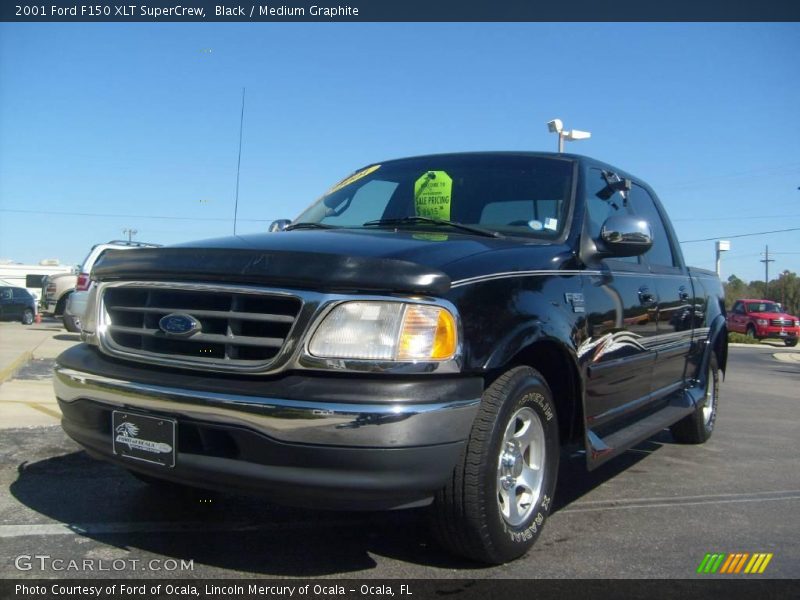 Black / Medium Graphite 2001 Ford F150 XLT SuperCrew