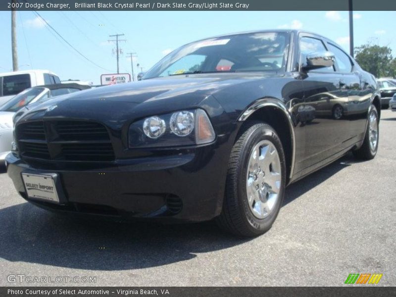 Brilliant Black Crystal Pearl / Dark Slate Gray/Light Slate Gray 2007 Dodge Charger