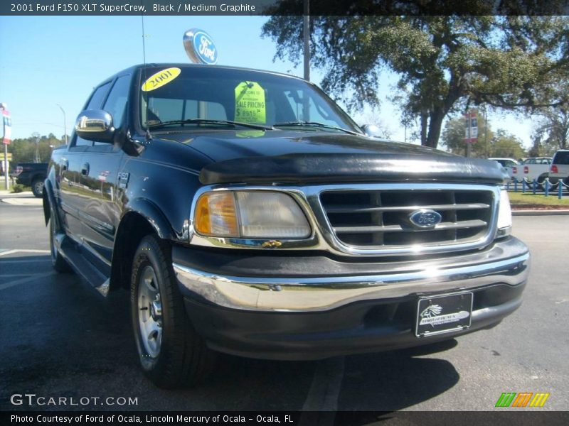 Black / Medium Graphite 2001 Ford F150 XLT SuperCrew