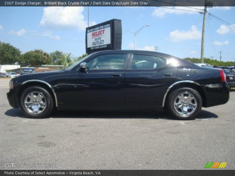 Brilliant Black Crystal Pearl / Dark Slate Gray/Light Slate Gray 2007 Dodge Charger