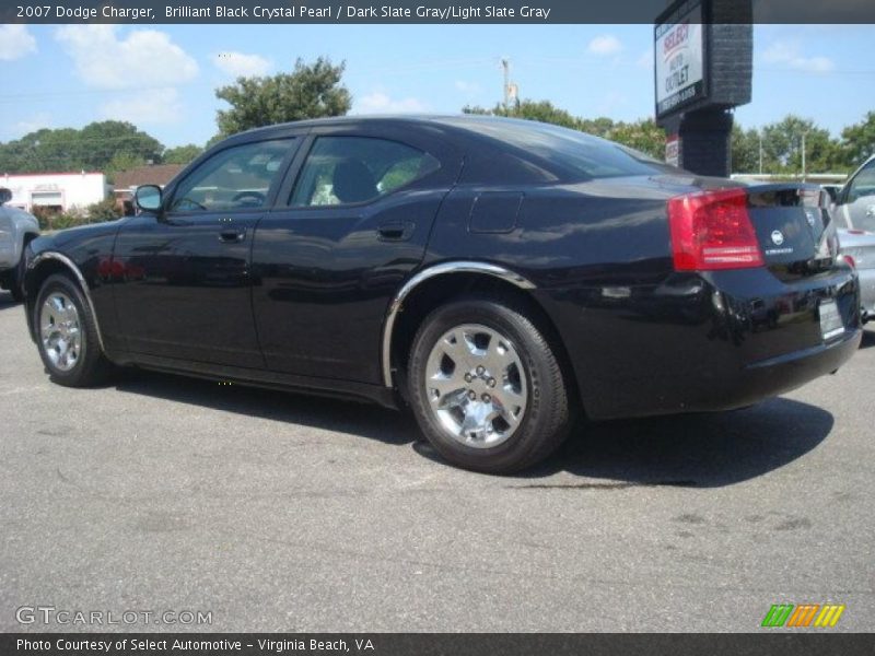 Brilliant Black Crystal Pearl / Dark Slate Gray/Light Slate Gray 2007 Dodge Charger