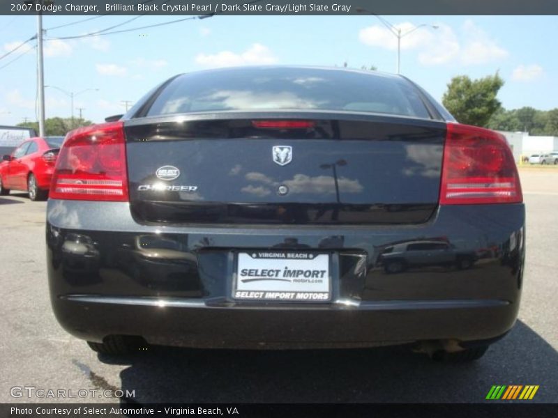 Brilliant Black Crystal Pearl / Dark Slate Gray/Light Slate Gray 2007 Dodge Charger