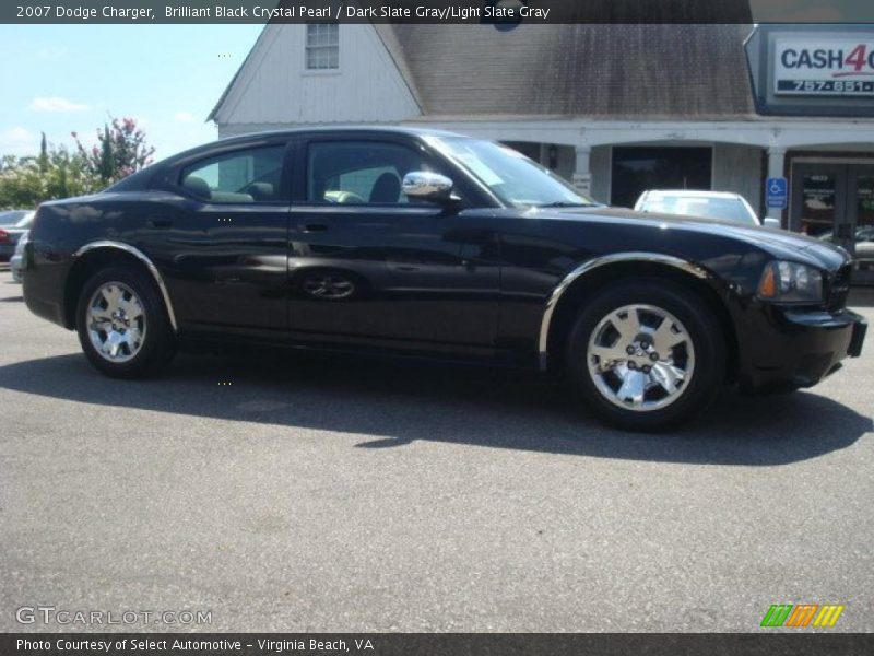 Brilliant Black Crystal Pearl / Dark Slate Gray/Light Slate Gray 2007 Dodge Charger