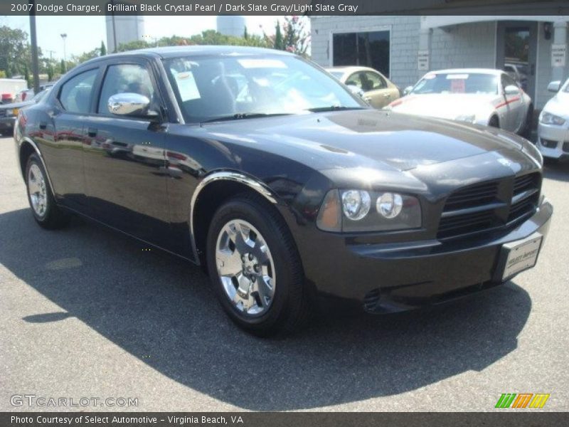 Brilliant Black Crystal Pearl / Dark Slate Gray/Light Slate Gray 2007 Dodge Charger