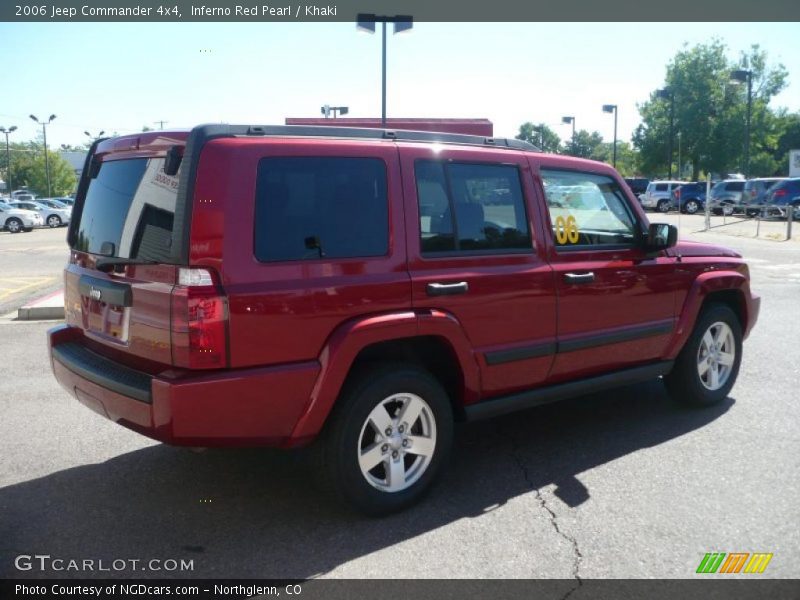 Inferno Red Pearl / Khaki 2006 Jeep Commander 4x4