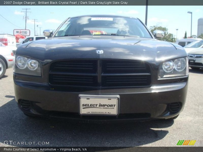 Brilliant Black Crystal Pearl / Dark Slate Gray/Light Slate Gray 2007 Dodge Charger