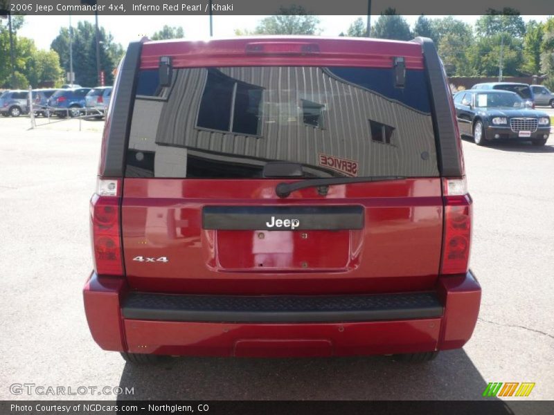 Inferno Red Pearl / Khaki 2006 Jeep Commander 4x4