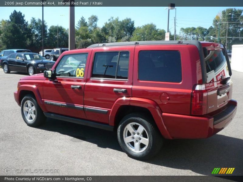 Inferno Red Pearl / Khaki 2006 Jeep Commander 4x4