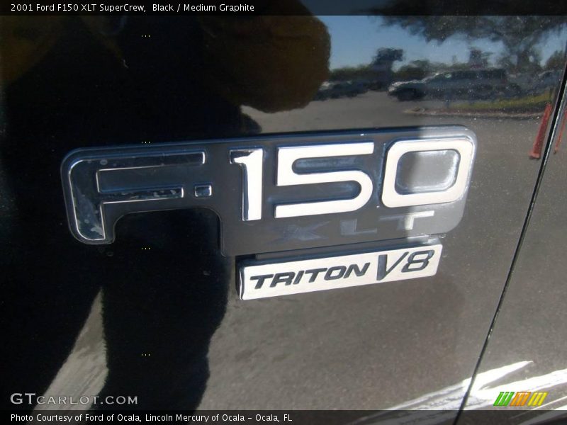 Black / Medium Graphite 2001 Ford F150 XLT SuperCrew