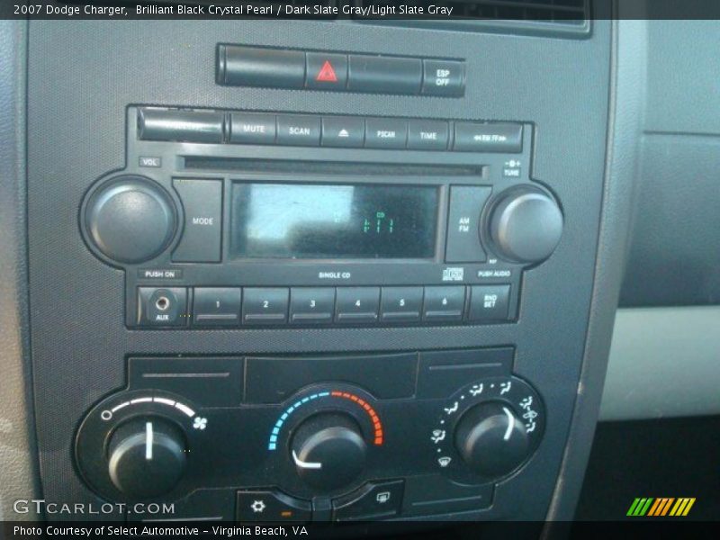 Brilliant Black Crystal Pearl / Dark Slate Gray/Light Slate Gray 2007 Dodge Charger