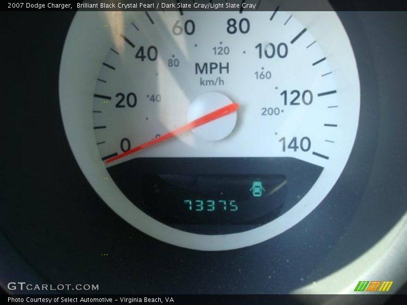 Brilliant Black Crystal Pearl / Dark Slate Gray/Light Slate Gray 2007 Dodge Charger