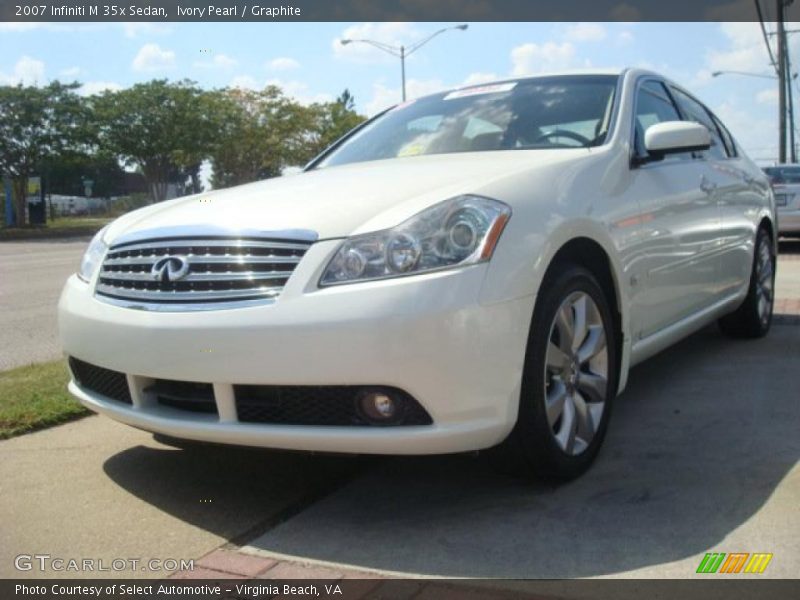 Ivory Pearl / Graphite 2007 Infiniti M 35x Sedan