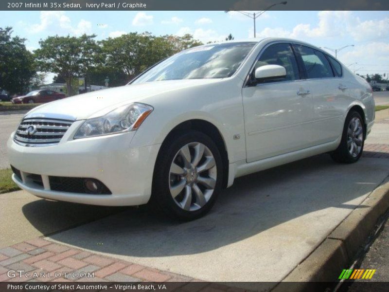 Ivory Pearl / Graphite 2007 Infiniti M 35x Sedan