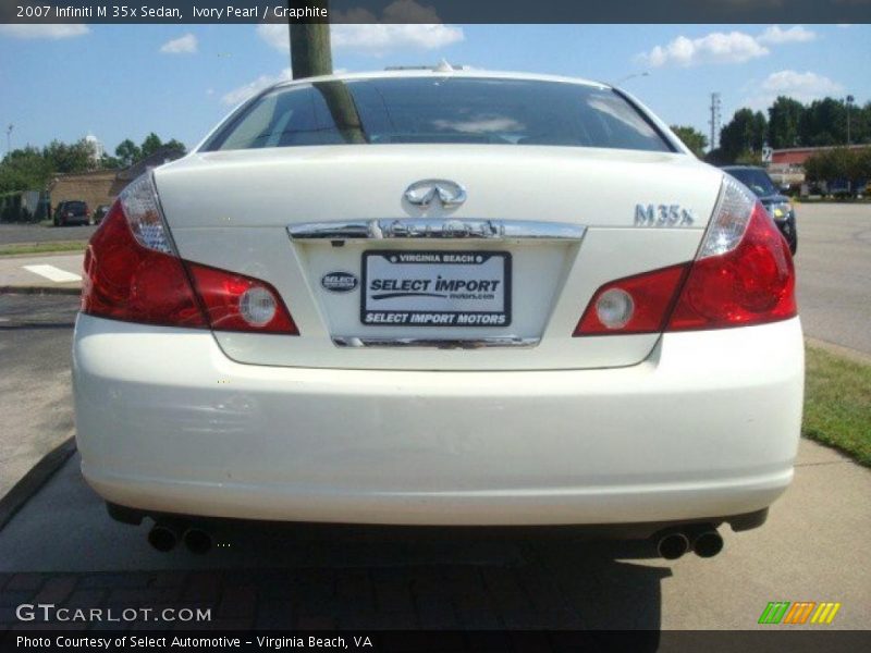 Ivory Pearl / Graphite 2007 Infiniti M 35x Sedan
