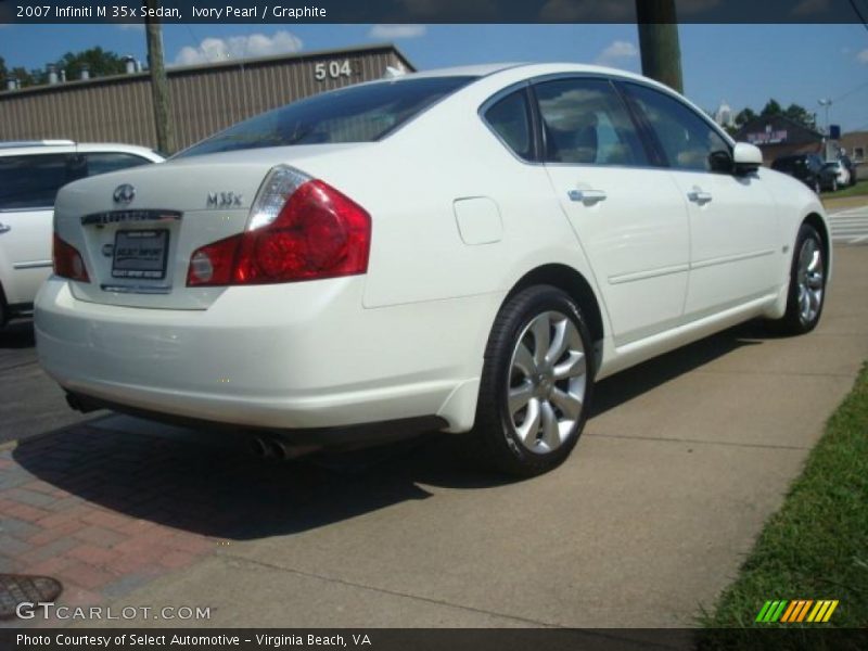 Ivory Pearl / Graphite 2007 Infiniti M 35x Sedan