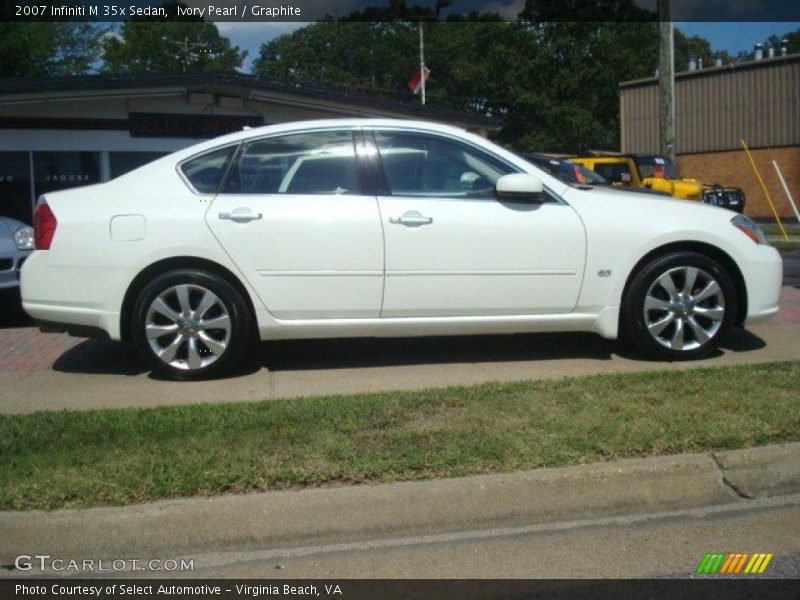 Ivory Pearl / Graphite 2007 Infiniti M 35x Sedan