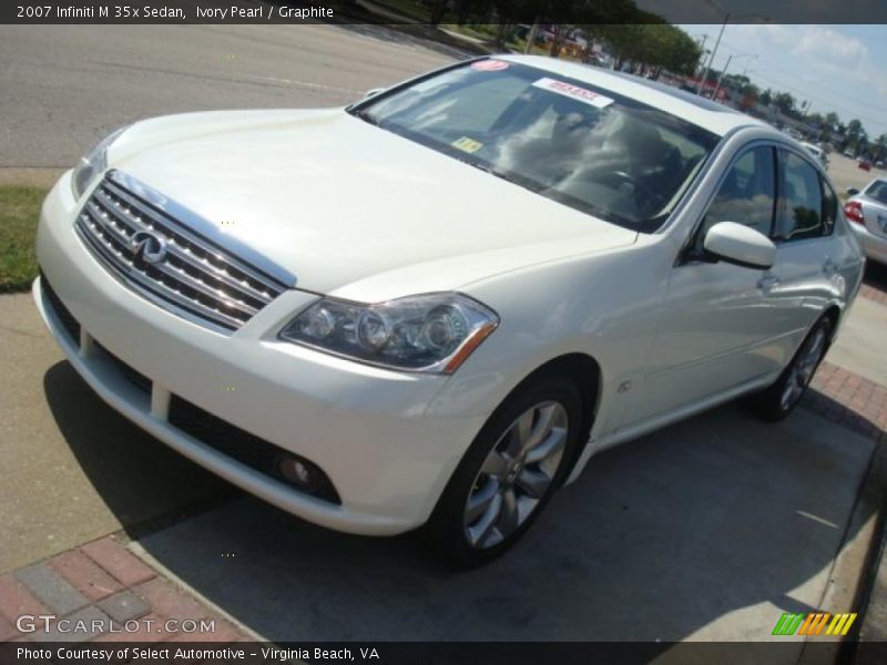 Ivory Pearl / Graphite 2007 Infiniti M 35x Sedan