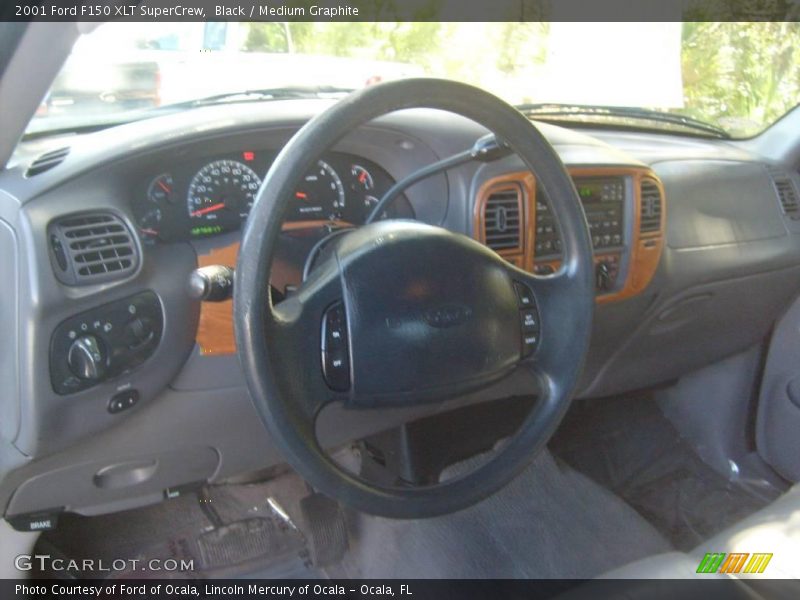 Black / Medium Graphite 2001 Ford F150 XLT SuperCrew