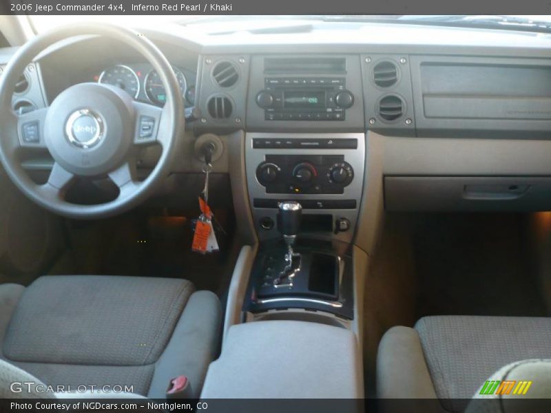 Inferno Red Pearl / Khaki 2006 Jeep Commander 4x4