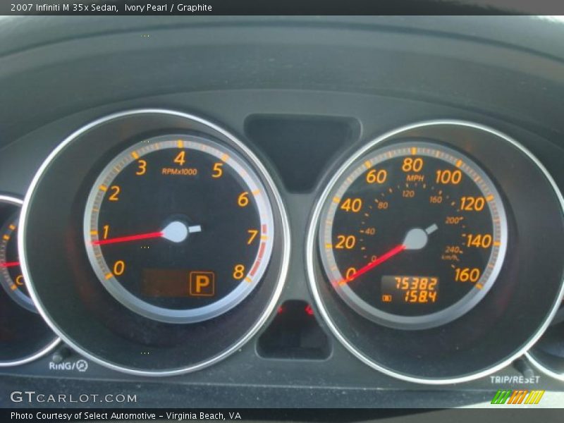 Ivory Pearl / Graphite 2007 Infiniti M 35x Sedan