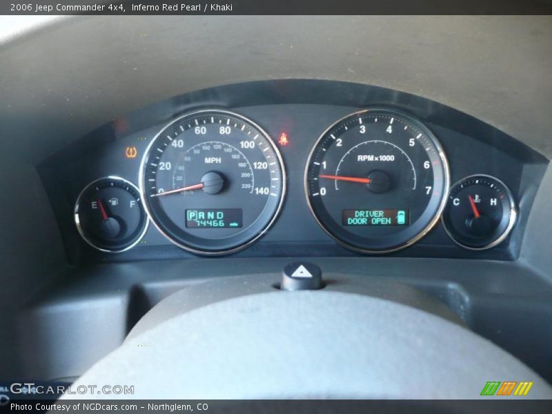 Inferno Red Pearl / Khaki 2006 Jeep Commander 4x4