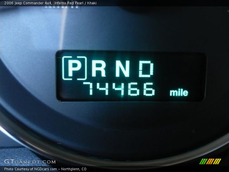 Inferno Red Pearl / Khaki 2006 Jeep Commander 4x4