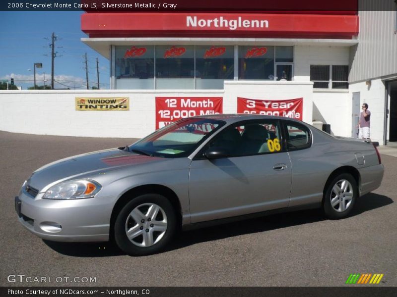 Silverstone Metallic / Gray 2006 Chevrolet Monte Carlo LS